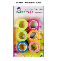 PAPER TAPE NEON 10MM A042